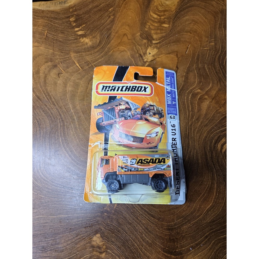 Matchbox Desert Thunder V16 Asada Performance Truck 2007 MBX Metal Loose + Card